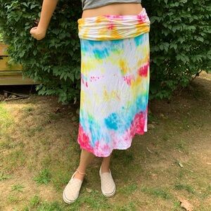 Tie dye Fold Over Waistband Merona Skirt/Dress